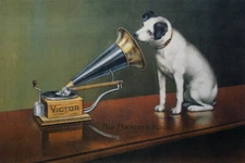 His Master's Voice by Francis Barraud Vintage Music Giclee Print + Ships Free