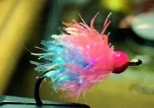 (12) Tungsten UV Estaz Double Trouble Egg Flies For Steelhead/Salmon and Trout