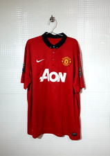 Original MANCHESTER UNITED 2013 Home Jersey Shirt Nike England Big Size XXL