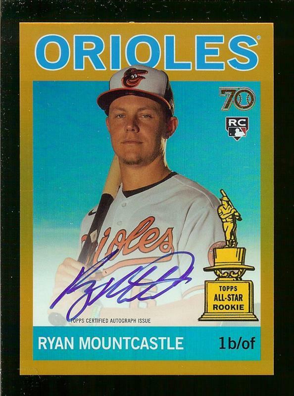 2021 Topps All-Star Rookie Cup Ryan Mountcastle Autograph 19/50 Gold Foil ACA-RM