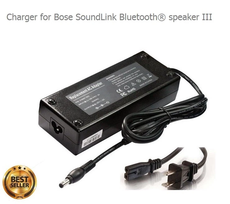 Charger for Bose SoundLink Bluetooth speaker III 3