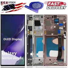 OLED LCD Display Touch Screen Digitizer Frame For Samsung Galaxy Note 20 Ultra A