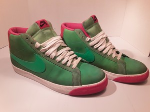 RARE🔥 Nike Blazer Premium SB Green Spark Pimento Red Sz 11 314070-331 Lime  | eBay