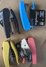 4*Swingline Compact Grip Stapler -20 Sheet Capacity-1 of each color