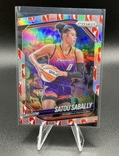 2025 Panini Prizm WNBA #4 Satou Sabally Logo Refractor SP Mercury