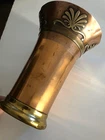RARE ZOLOTAS COPPER & BRONZE GREEK ARCHAIC VASE OVERSIZED CUP. SIGNED.