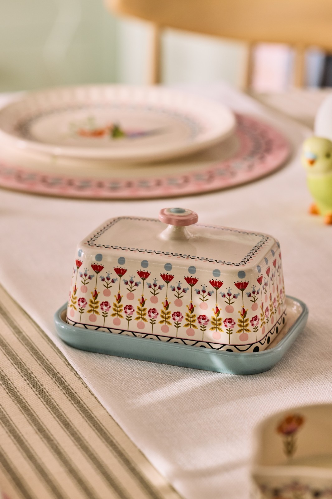 Cath Kidston Painted Table Butter Dish