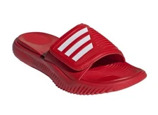 NEW ADIDAS MEN'S ALPHABOUNCE 2.0 SANDALS SLIDES ~  SIZE US 10  #IE6422 RED