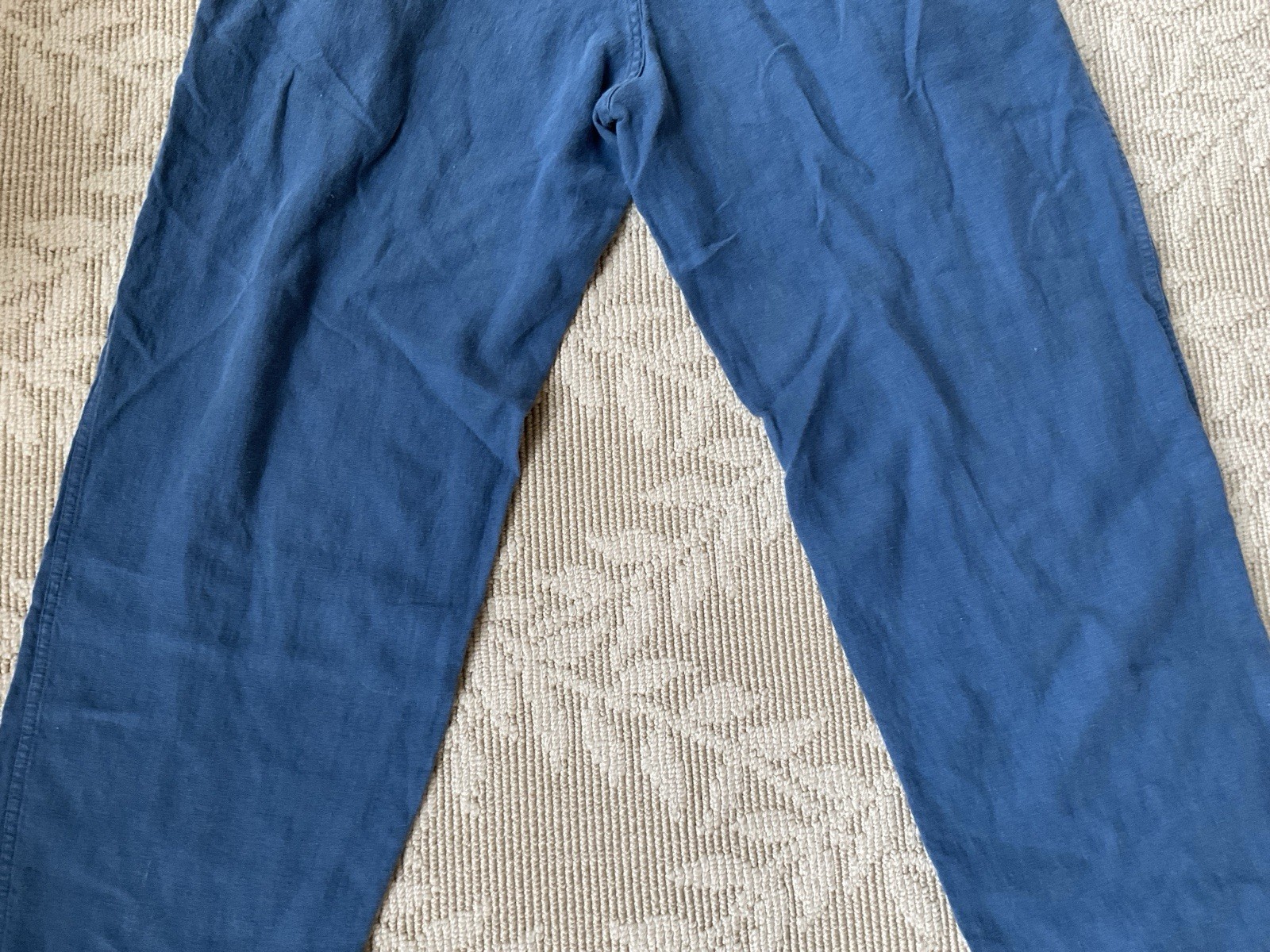 ECOLUTION 100%Hemp Drawstring Pants Royal Blue Me… - image 8