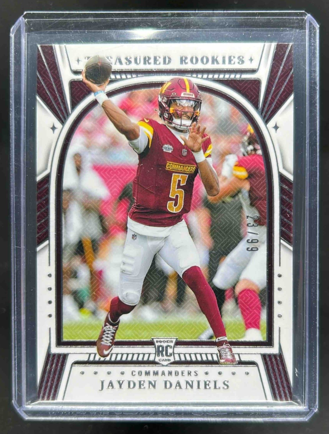 Jayden Daniels Panini National Treasures Treasured Rookies #JDS Base