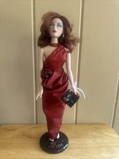 1995 Vtg Ashton Drake Collection Mel Odom Gene Red Venus 16  Doll W Stand