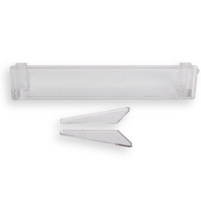 RENZ Sichtglas mit Haltekeilen 97-9-82036 Größe 102 x 22 mm Stanzung 98 x 18mm