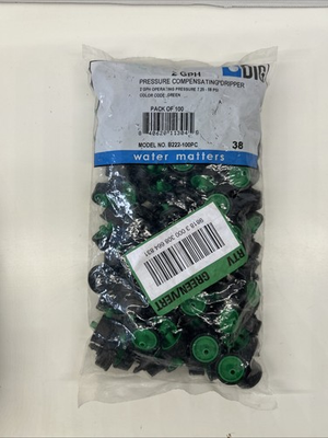 #ad #ad DIG B222 100PC Pressure Compensating Dripper Green 2 GPH 100 Pack $6.00