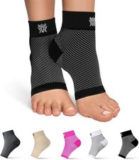 FlexAdapt Plantar Fasciitis Compression Socks for 1 Pair   Large, Black