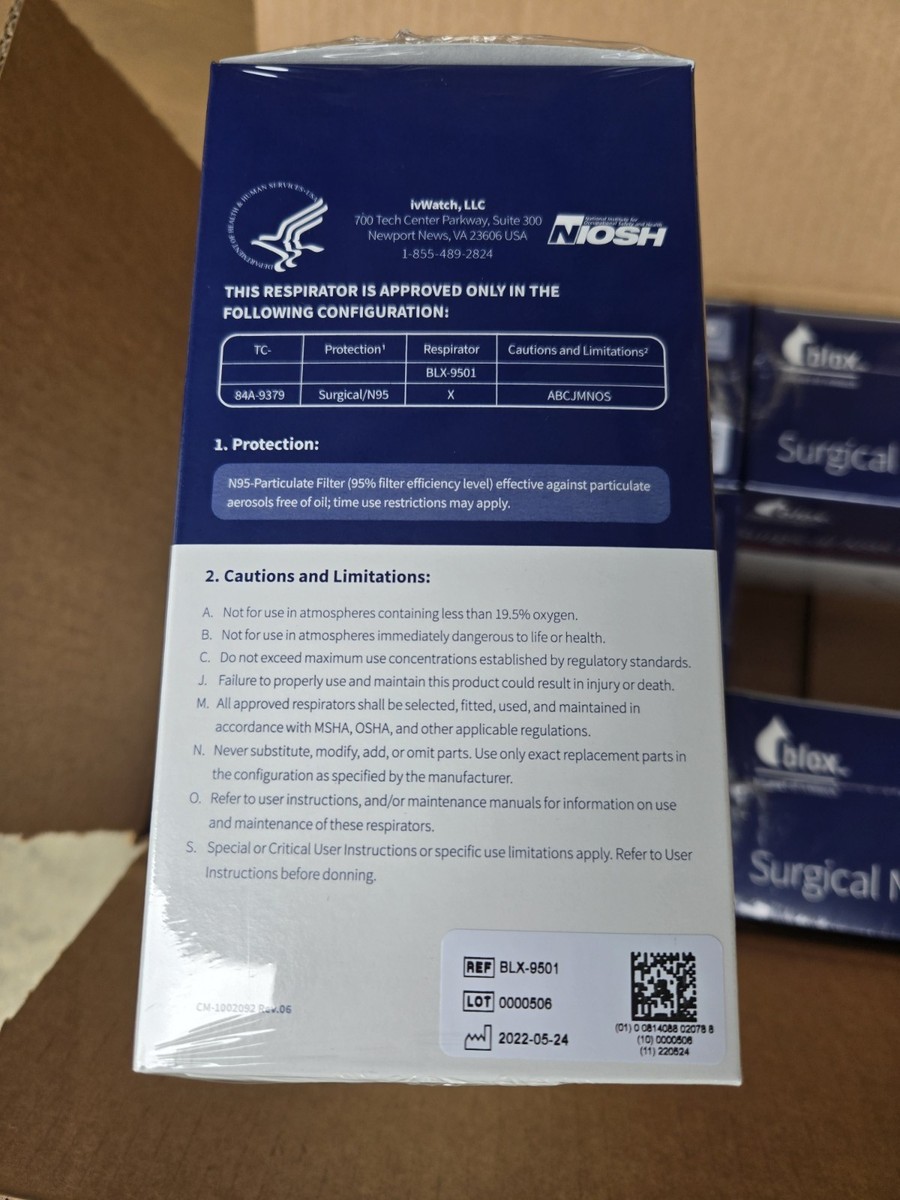 Custom N95 Respirator Face Mask Packaging Box, Paper Surgical Mask Box
