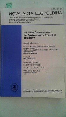 Nonlinear Dynamics and the Spatiotemporal Principles of Biology Hütt, Marc-Thors