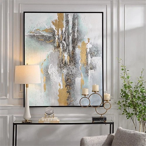 Uttermost Mountain Mist Wood Hand Painted Canvas in Multi-Color - Picture 3 of 8