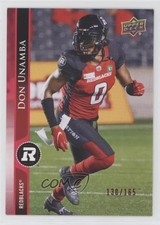 2021 Upper Deck CFL Red 130/165 Don Unamba #52 y0p