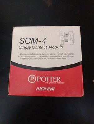 Potter - Nohmi SCM-4 Single Contact Module - NEW 