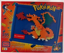 Mega Bloks Pokemon PokeBloks Charizard 255 Pieces Building Set Opened Box Sealed