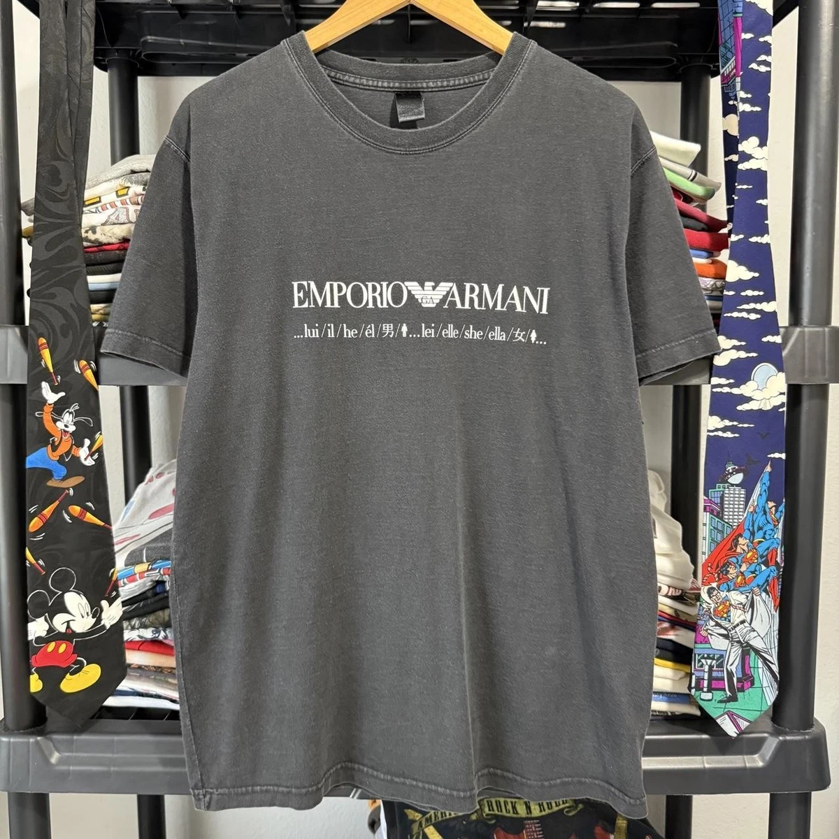Las mejores ofertas en Emporio Armani Negro T-Shirts for Men | eBay