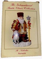 The International Santa Claus Collection St Nicholas Romania Figurine in Box