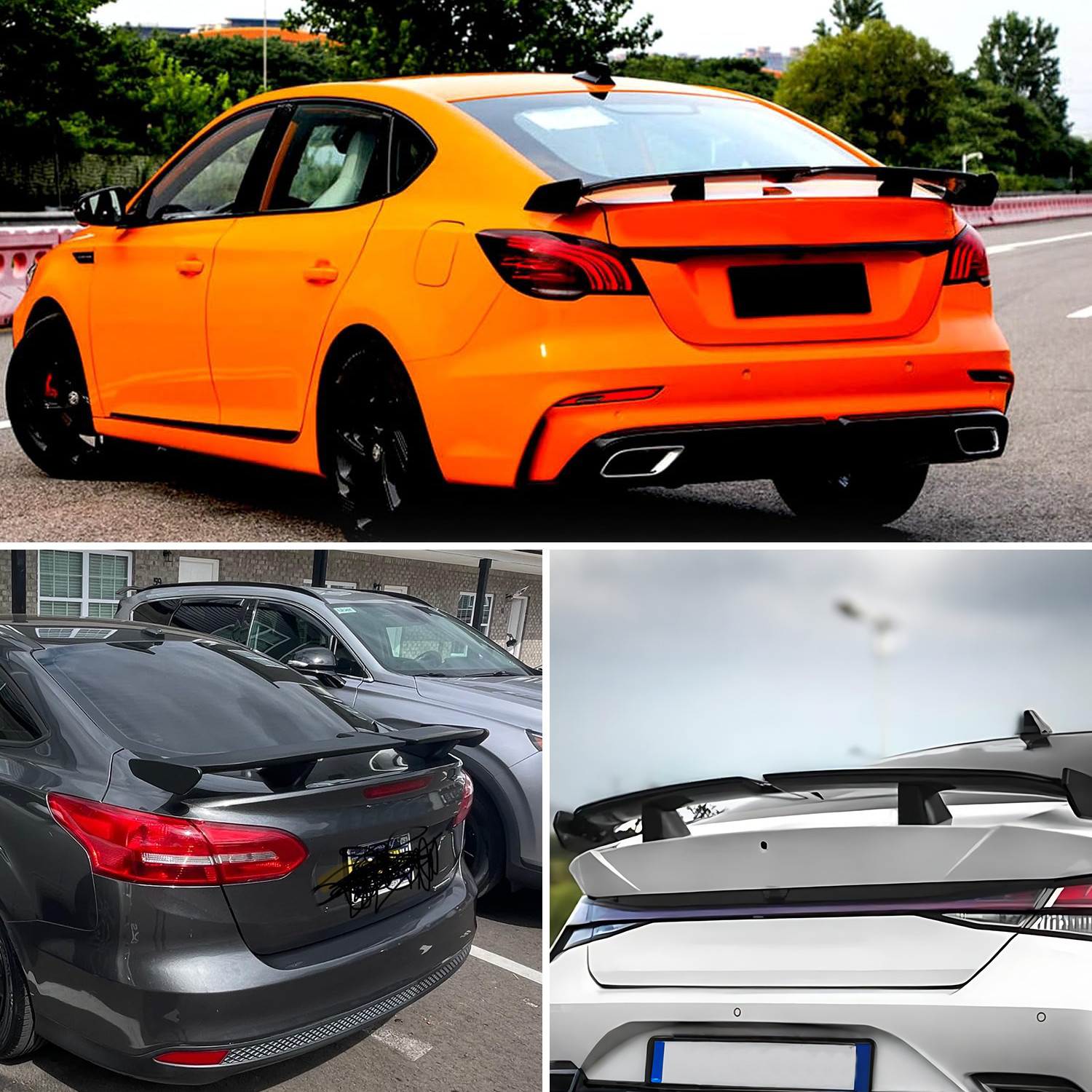 55" Rear Car Trunk Spoiler PRO Racing Rear Wing Gloss For Bentley Continental GT