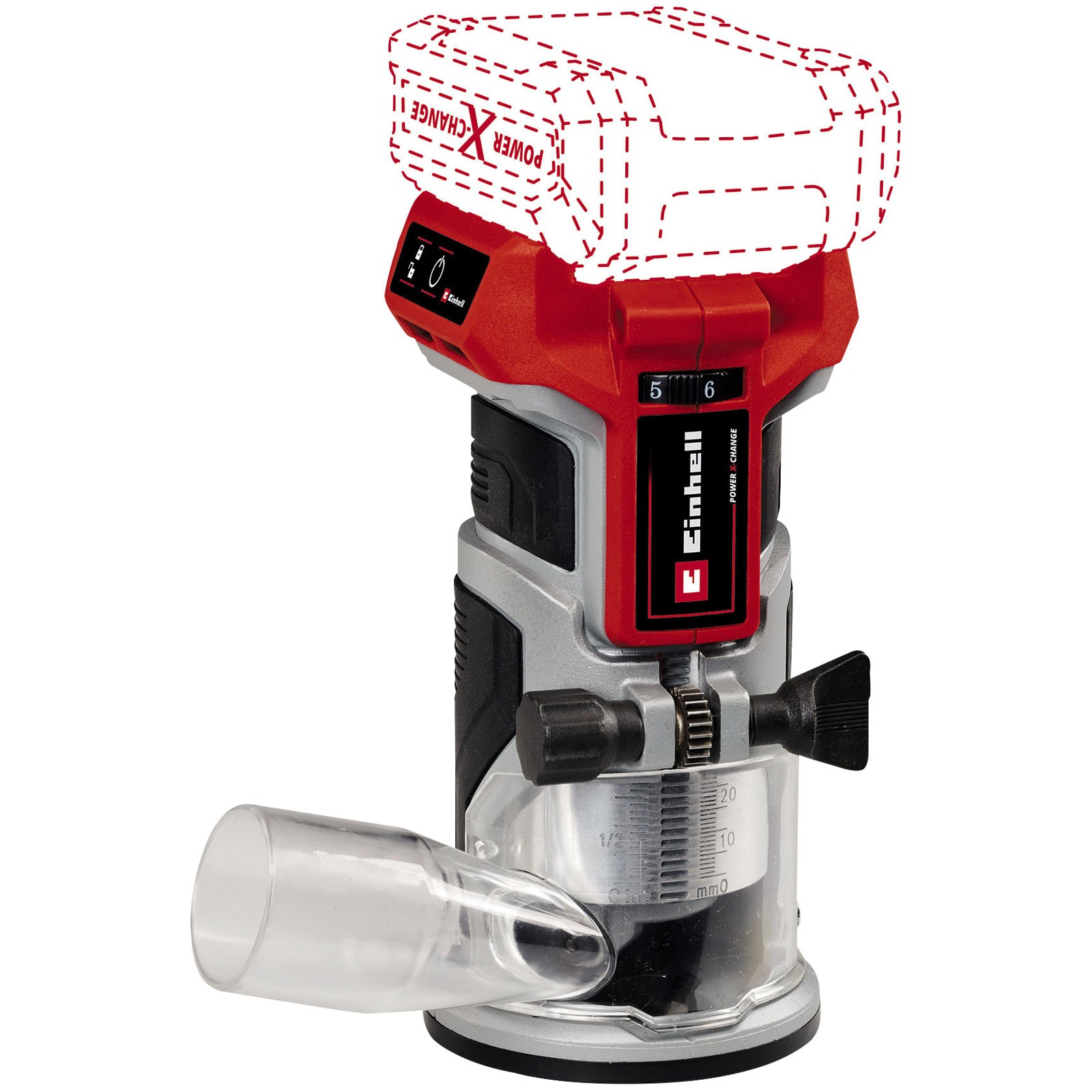 Einhell Professional TP-ET 18 Li BL 18v Cordless Brushless Trim Router No Batteries No Battery Charger No Case - Image 2