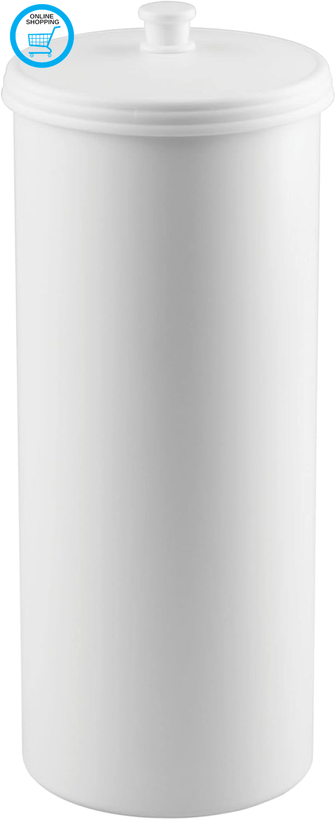 Idesign Kent Freestanding Toilet Roll Holder, Plastic Toilet Paper Holder with L