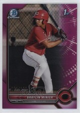 2022 Bowman Chrome Prospects Fuchsia Refractor /199 Braylin Minier #BCP-93 1n5f