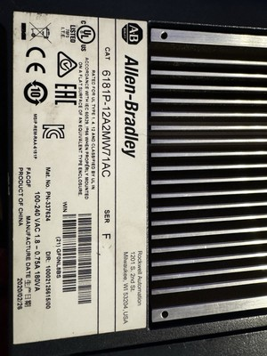 #ad #ad Allen Bradley 6181P 12A2MW71AC F 12.1quot; Integrated Touch Screen Display Computer $700.00