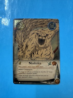 Naruto Card 177 - Shukaku - Super Rare - Foil Holo Card - MINT