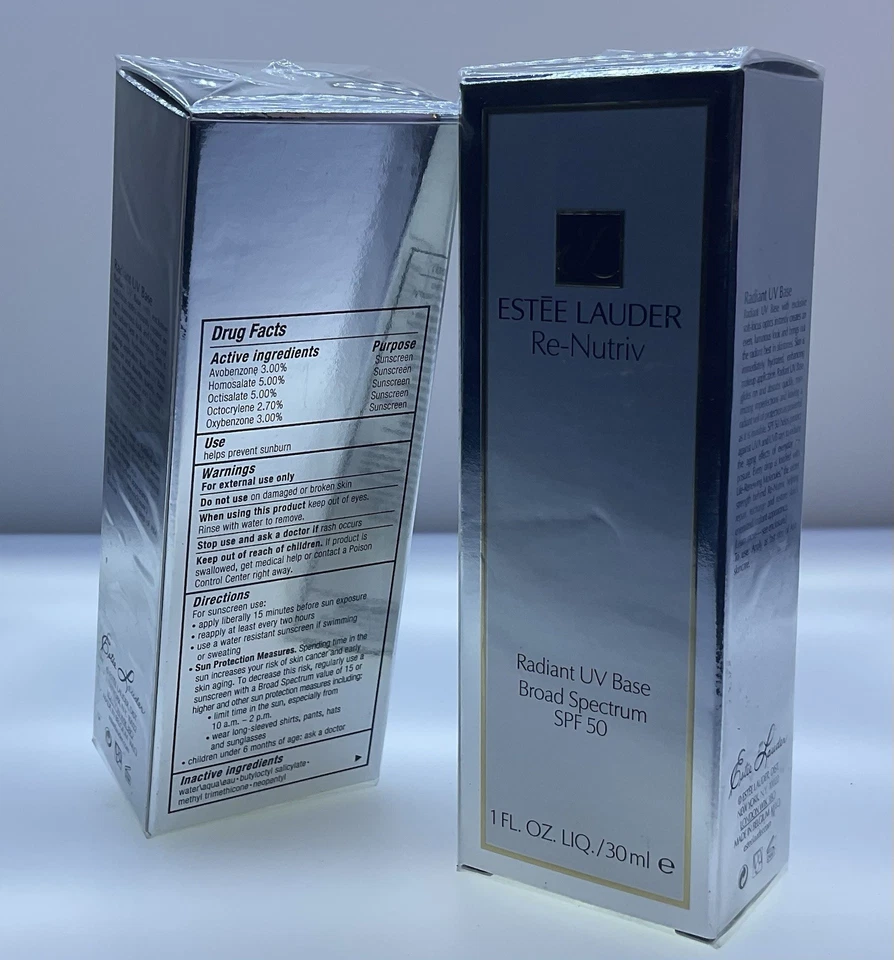 Estee Lauder Re-Nutriv Radiant UV Base Broad Spectrum SPF50 - Size 1 Oz. / 30ml - Image 3 of 4