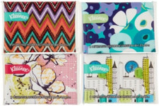 Slim Pack Facial Tissue 10 Count 3-Ply Pack of 12 