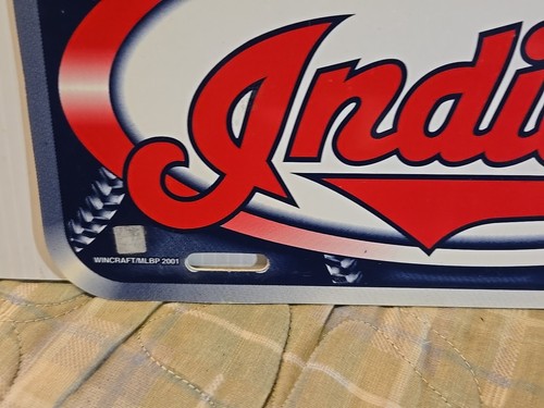 Cleveland Indianer Vintage Kunststoff Autoschild Nummernschild (nicht perfekt) - Bild 6 von 8