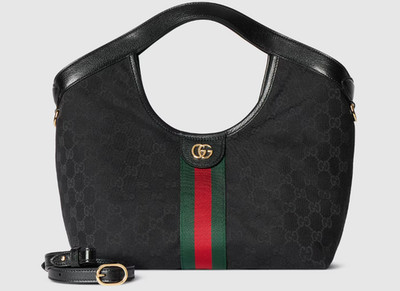 GUCCI ブラック トートバッグ GGパターン NEW GUCCI Giglio Black GG canvas Small Tote Bag 860845 Japan