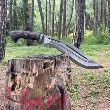 Custom Handmade Carbon Steel Blade Tactical Kukri Knife | Hunting Knife Camping