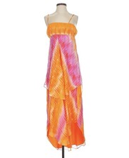 Alice + Olivia Orange Pink Tie Dye Maxi Dress ~ Sz XS