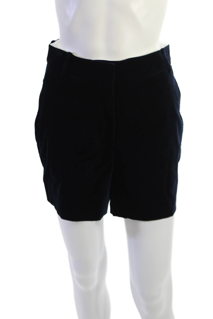 Victoria Beckham Unisex Black Cotton Blend Button Shorts Size 4Free Shipping in US $100+ Orders | $6.95 Orders Below