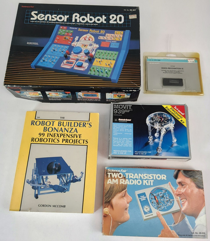 Lot of Science Fair Sensor Robot 20 Movit 939 Two-Transistor AM Radio Kit