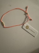Pulsera Gorjana Ajustable Letra D Chapada en Oro Nueva Con Etiquetas