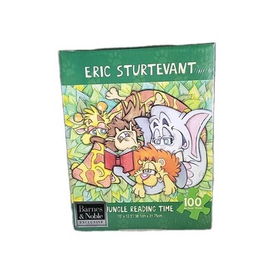 Eric Sturtevant Jungle Reading Time 100 Piece Puzzle B&N Exclusive Sealed!