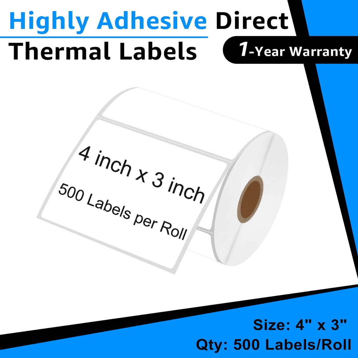 4x6 2x1 3x1 4x2 4x3 Direct Thermal Labels for Zebar LP2844 ZP450