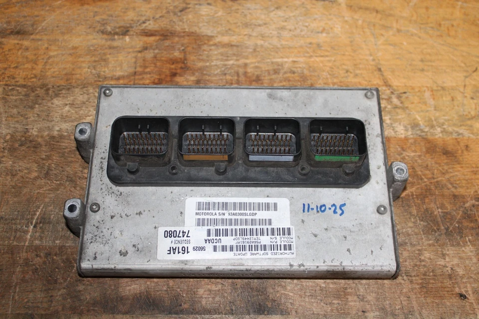 Camión Dodge Ram 1500 2004 5,7 L motor automático computadora ECM ECU PCM P56029161AF Foto 2 de 4