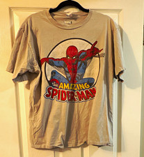 Marvel Amazing Spider-Man Men s L Gray Cotton...