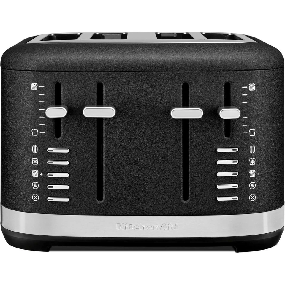KitchenAid Tostadora de Metal de 4 Rebanadas | Hierro Fundido Negro Foto 3 de 4