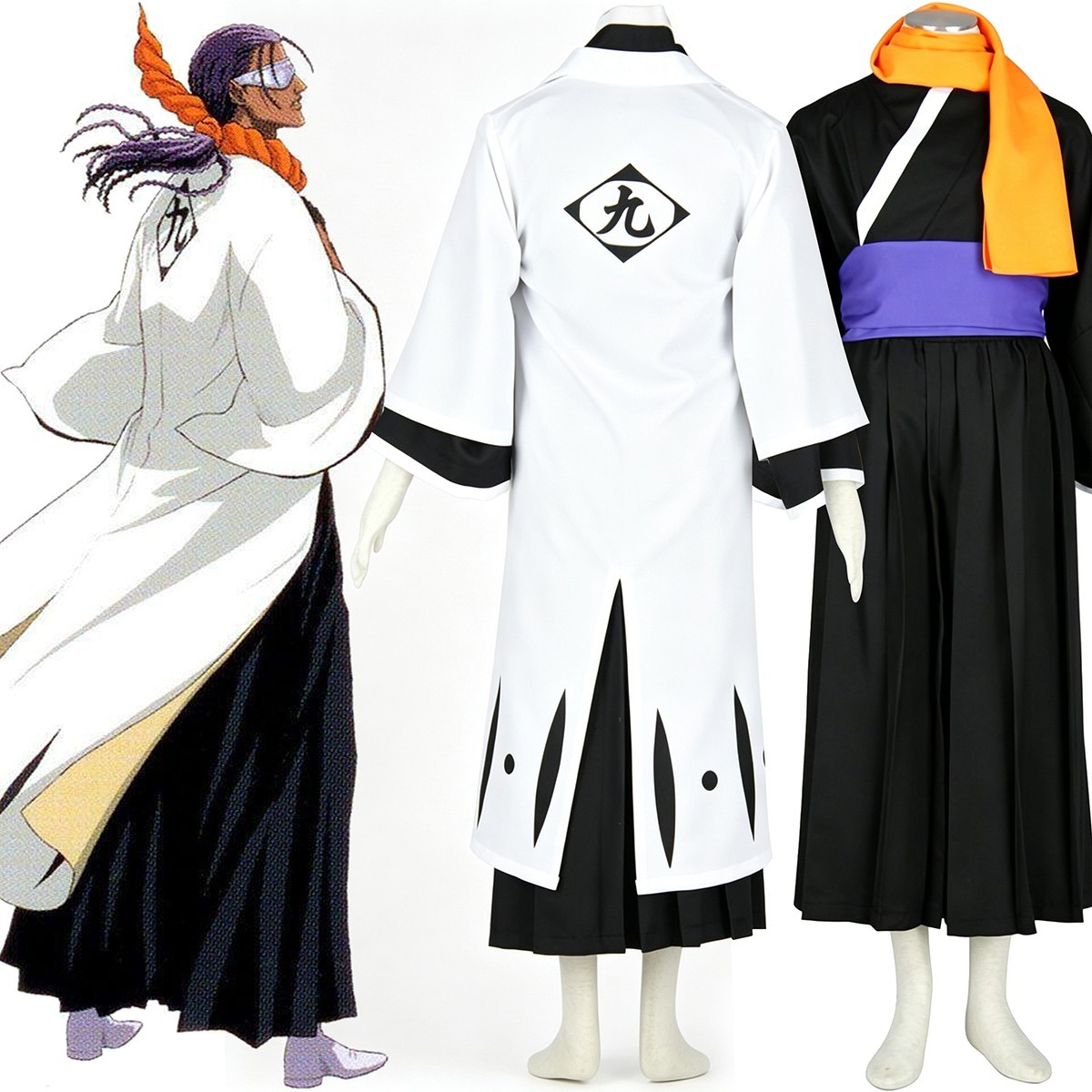 Kaname Tosen Cosplay Costume 9th Division Captain Shinigami
