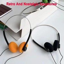 Retro Over-Ear Vintage Headphones Underwire Style for Walkman  Classic Audio