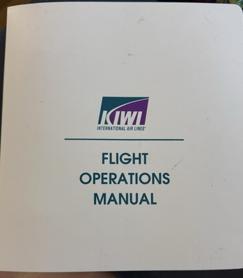 Vintage Kiwi Int'l Airlines Boeing 727 Flight Operation Manual indexed 1990 s