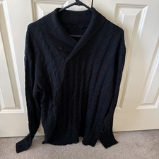 Men  s XL Black Sweater 100 . Cotton